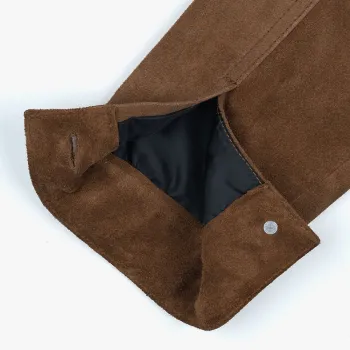 Motone ROUGHNECK Reverse Suede Trucker Jacket (Otter Brown)