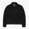 cafe 4 racer - Motone ROUGHNECK Reverse Suede Trucker Jacket (Black) - Motone Jackets 