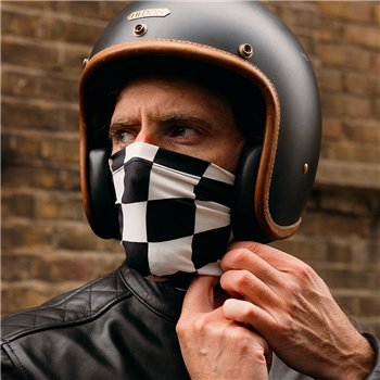 cafe 4 racer - Motone SURESHOT Nákrčník (Off-white/Černá) - Motone Nákrčníky & šátky 