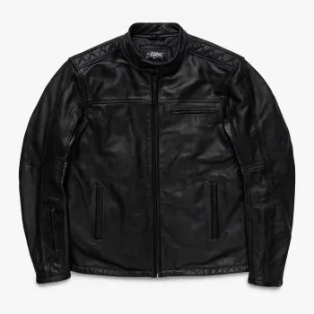 cafe 4 racer - WCC Pevná bunda navy - WEST COAST CHOPPERS Bundy 