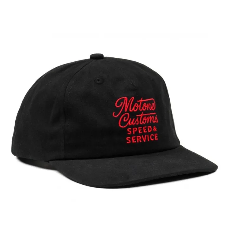 cafe 4 racer - Motone Speed &amp Service - 6-Panel Vintage Cap - Motone Caps 