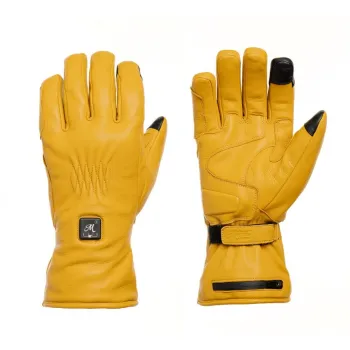 cafe 4 racer - By City Second Skin gloves ladies mustard - By City Gloves 