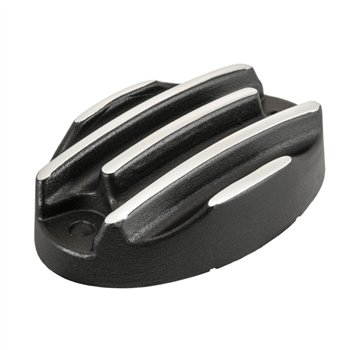 cafe 4 racer - Motone RE 350 Brake Res Cap - Contrast Black Ribbed - Motone ROYAL ENFIELD 