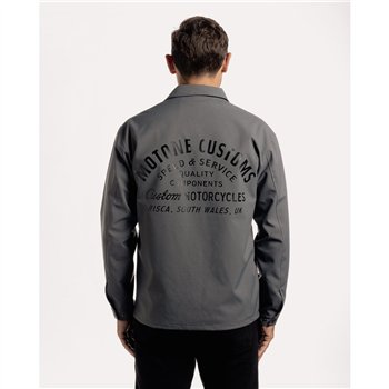 cafe 4 racer - Motone COACH Jacket - Grey/Black - Motone Jackets 