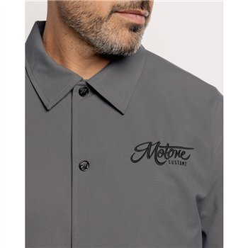 cafe 4 racer - Motone COACH Jacket - Grey/Black - Motone Jackets 
