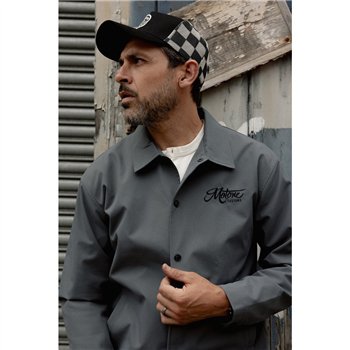 cafe 4 racer - Motone COACH Jacket - Grey/Black - Motone Jackets 