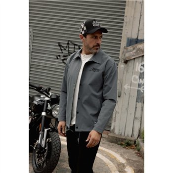 cafe 4 racer - Motone COACH Jacket - Grey/Black - Motone Jackets 