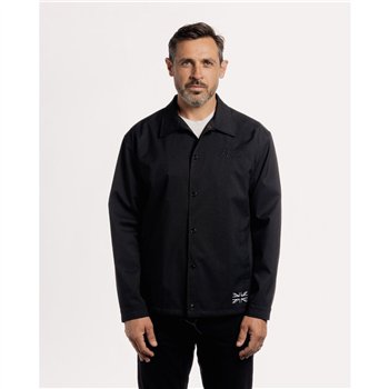 cafe 4 racer - Motone COACH Bunda - STEALTH Černá/Černé Logo/Reflexní Zadní Potisk - Motone Bundy 