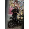 cafe 4 racer - Motone COACH Bunda - Čierna/Ecru Logo - Motone Bundy 