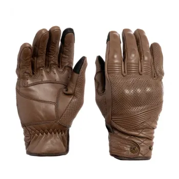 cafe 4 racer - Roland Sands Rourke leather gloves black - Roland Sands Design Gloves 