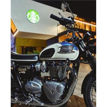 cafe 4 racer - Motone Carb Cover 1200 Union Jack Polish - Motone Triumph Thruxton 