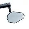 cafe 4 racer - Handlebar End Mirror "SOLID 10" D30 Black Aluminum Pair Adjustable Arm: 78mm 130 x 80mm - HS MOTO Germany Bar end mirrors 4251926907317