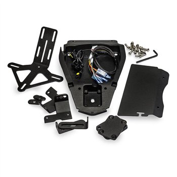 cafe 4 racer - Motone TAILTIDY V3 3IN1 Version STEALTH — No Tail Light (use with 3in1 Lights) - Includes License Plate Light Only  - Motone Triumph Street 