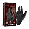 cafe 4 racer - Grippaz 246A Protiskluzové nitrilové rukavice černé velikost XXL/11 - 50 ks -  Jednorázové nitrilové rukavice 
