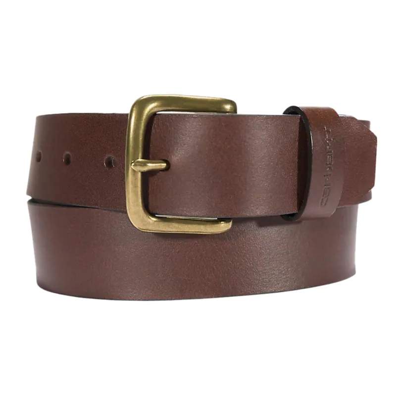 cafe 4 racer - Carhartt Leather classic buckle belt dark brown - Carhartt Belt 