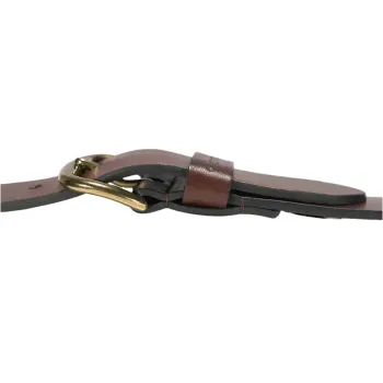 cafe 4 racer - Carhartt Leather classic buckle belt dark brown - Carhartt Belt 