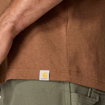 cafe 4 racer - Carhartt Script Graphic tričko červená kačica melír - Carhartt Tričká 
