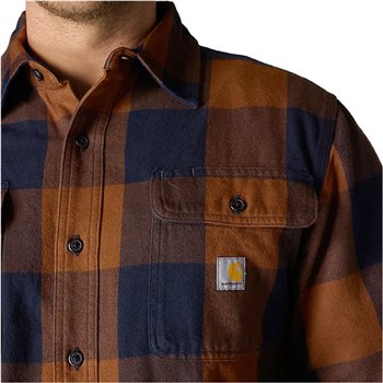 cafe 4 racer - Carhartt Plaid flannel shirt red duck - Carhartt Shirts 