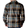 cafe 4 racer - Carhartt Flanelová kostkovaná košile černá - Carhartt Košile 