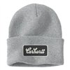 cafe 4 racer - Carhartt Script Patch čiapka sivá melírovaná - Carhartt Zimné čiapky 