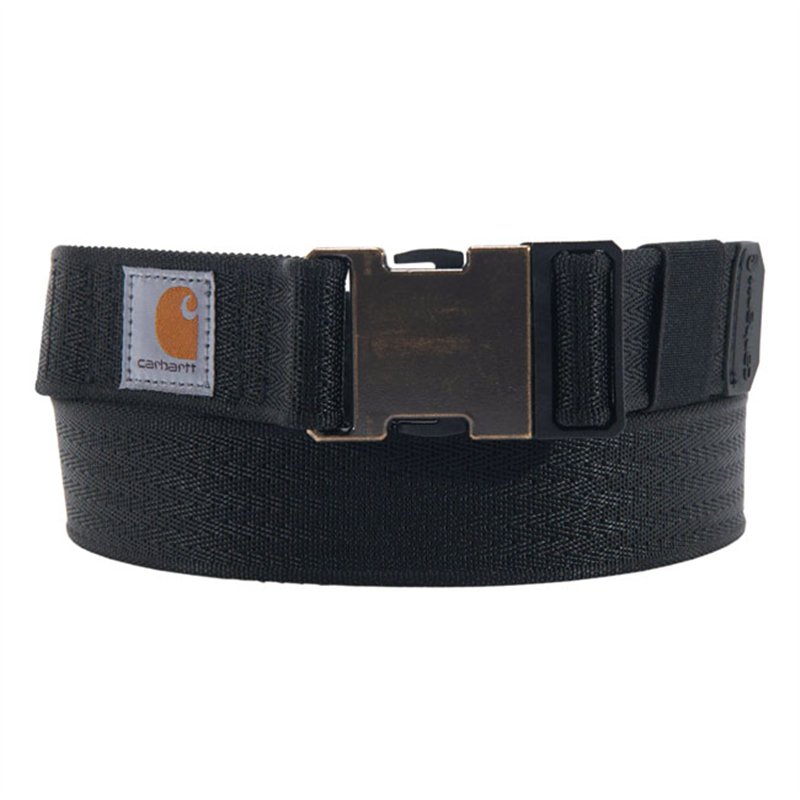cafe 4 racer - Carhartt Nylonový opasek s černým popruhem - Carhartt Opasok 