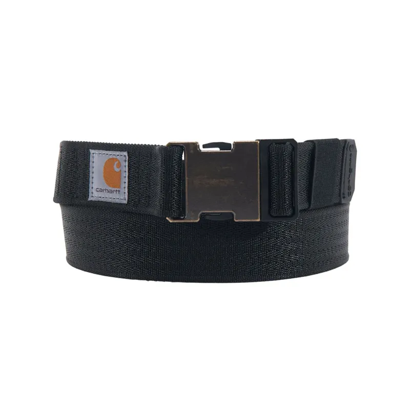 cafe 4 racer - Carhartt Nylonový opasok s čiernym popruhom - Carhartt Opasok 