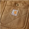 cafe 4 racer - Carhartt Quilted Snap Front shirt carharttr brown - Carhartt Shirts 