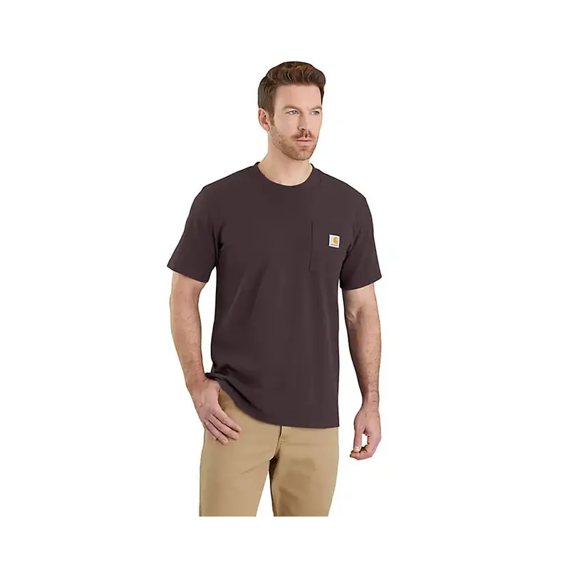 Carhartt K87 Tričko s kapsou tmavě sepia