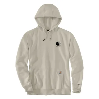cafe 4 racer - Carhartt Signature logo mikina s kapucňou carbon heather - Carhartt Mikiny s kapucňou 