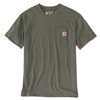 cafe 4 racer - Carhartt Dearborn Pocket tričko dusty olive - Carhartt Tričká 