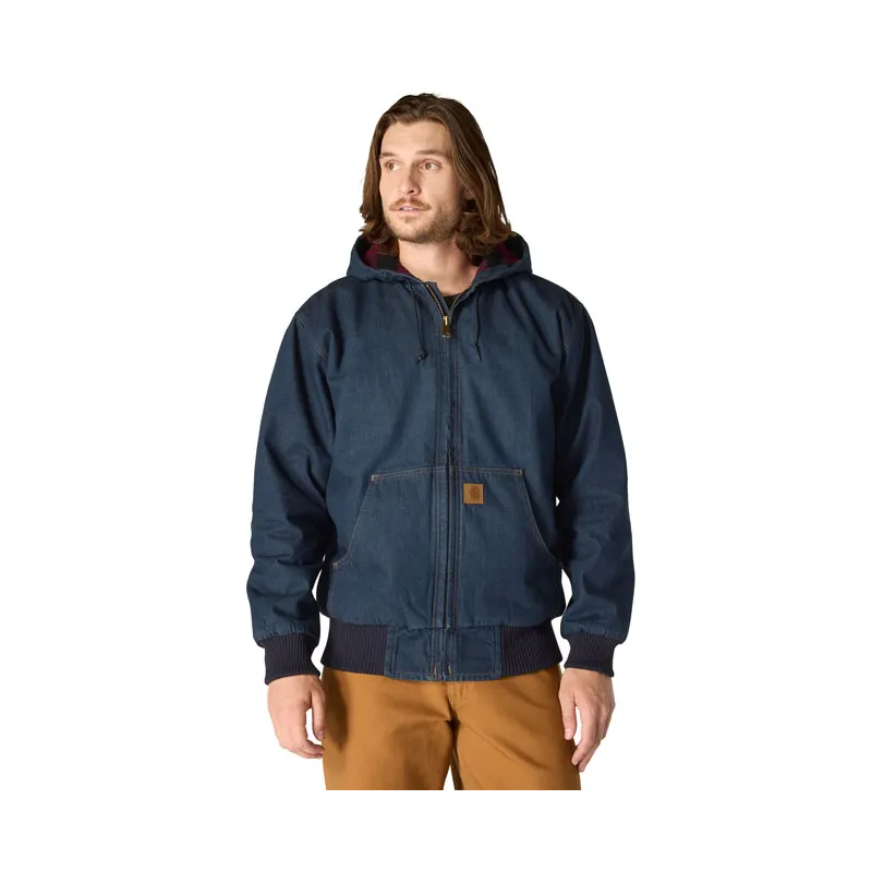 cafe 4 racer - Carhartt J140 Denim Active bunda sawyer - Carhartt Bundy 