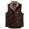 cafe 4 racer - Carhartt Praná kačacia vesta s vysokým golierom tmavohnedá - Carhartt Vesty 