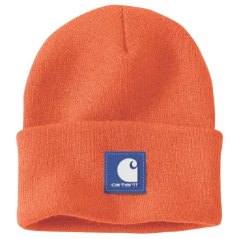 cafe 4 racer - Carhartt Čiapka s gumovou nášivkou Brite oranžová - Carhartt Zimné čiapky 