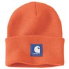 cafe 4 racer - Carhartt Rubber Patch Watch cap Beanie Brite orange - Carhartt Beanies 