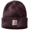 cafe 4 racer - Carhartt Žebrovaná pletená čepice blackberry - Carhartt Zimní čepice 