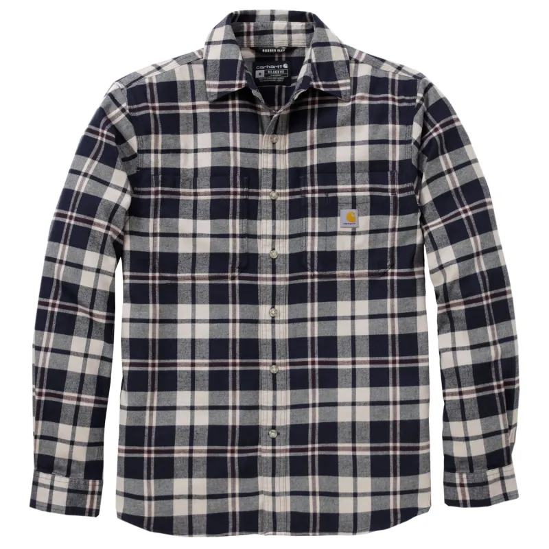 cafe 4 racer - Carhartt Hamilton Relaxed LS Plaid shirt navy - Carhartt Shirts 
