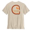 cafe 4 racer - Carhartt Irvine Voľné Viacfarebné C Tričko ovsené mlieko - Carhartt Tričká 