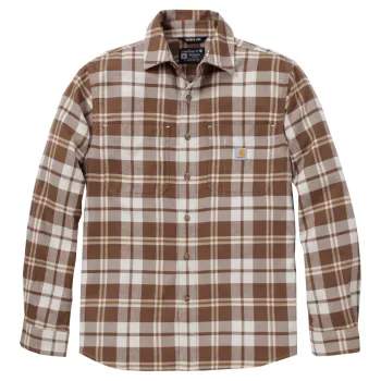 cafe 4 racer - Carhartt Flanelová košeľa s podšívkou Sherpa navy - Carhartt Košile 