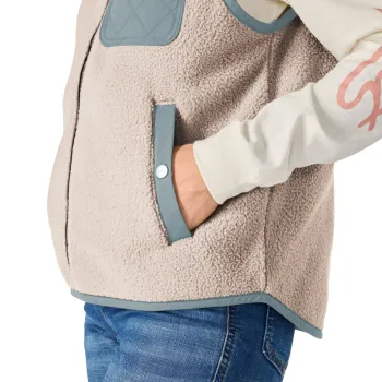 cafe 4 racer - Carhartt Sherpa Fleece vest gray dunes - Carhartt Vests 