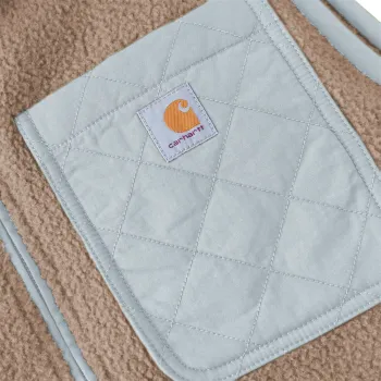 Carhartt Sherpa Fleece vesta sivé duny
