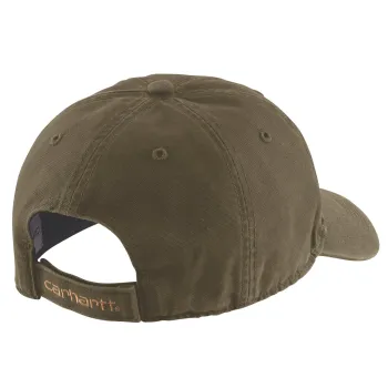 cafe 4 racer - Carhartt Odessa kožená čiapka s patinovanými logami - Carhartt Šiltovka 
