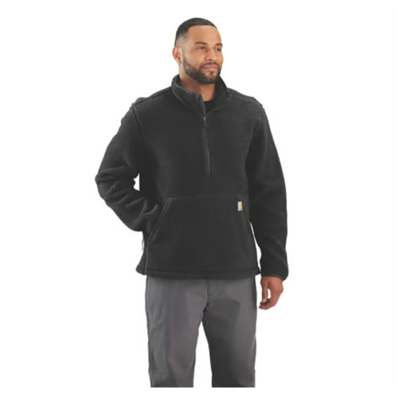 cafe 4 racer - Carhartt Fairbanks mikina černá - Carhartt Košile 