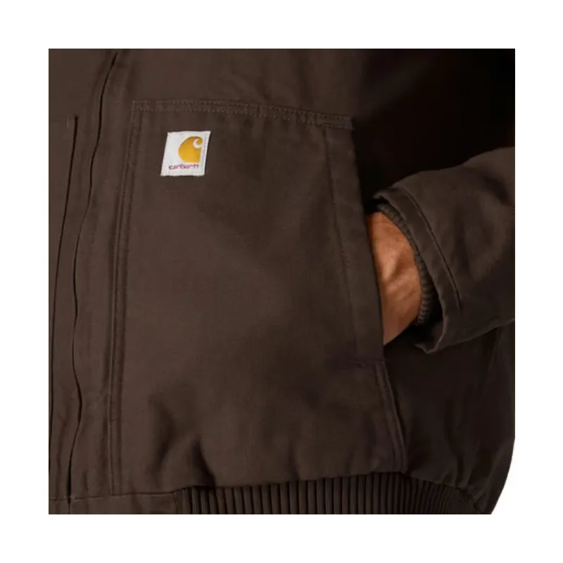cafe 4 racer - Carhartt Washed Duck Active jack dark brown - Carhartt Jackets 