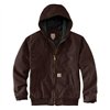 cafe 4 racer - Carhartt Washed Duck Active jack dark brown - Carhartt Jackets 