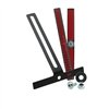 cafe 4 racer - Reflector Set "LINE" red Rectangular  with edge with holder L 123 x 12.5 - HS MOTO Germany Reflectors 4251926907904