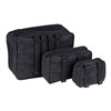 Army Surplus Organizér transparentný set 3ks čierny