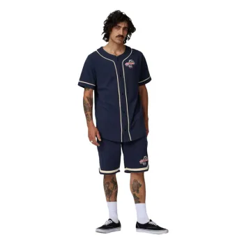 cafe 4 racer - Santa Cruz Outer OGSC Baseballové šortky námořnická modř - Santa Cruz Kraťasy 