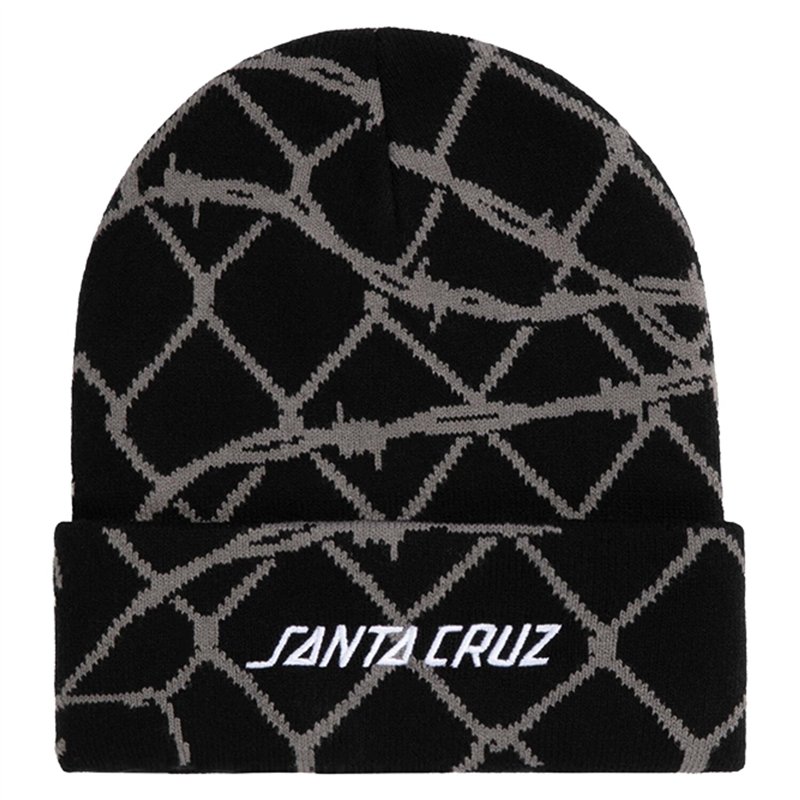 cafe 4 racer - Santa Cruz Spot Chain beanie black - Santa Cruz Beanies 