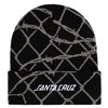 cafe 4 racer - Santa Cruz Spot Chain beanie black - Santa Cruz Beanies 