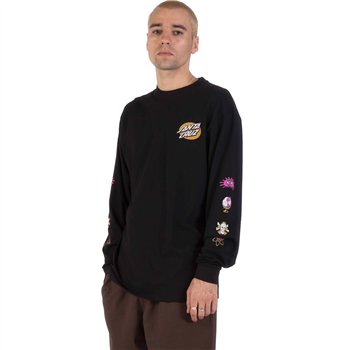 cafe 4 racer - Santa Cruz Knibbs Cryptic longsleeve black - Santa Cruz Shirts 